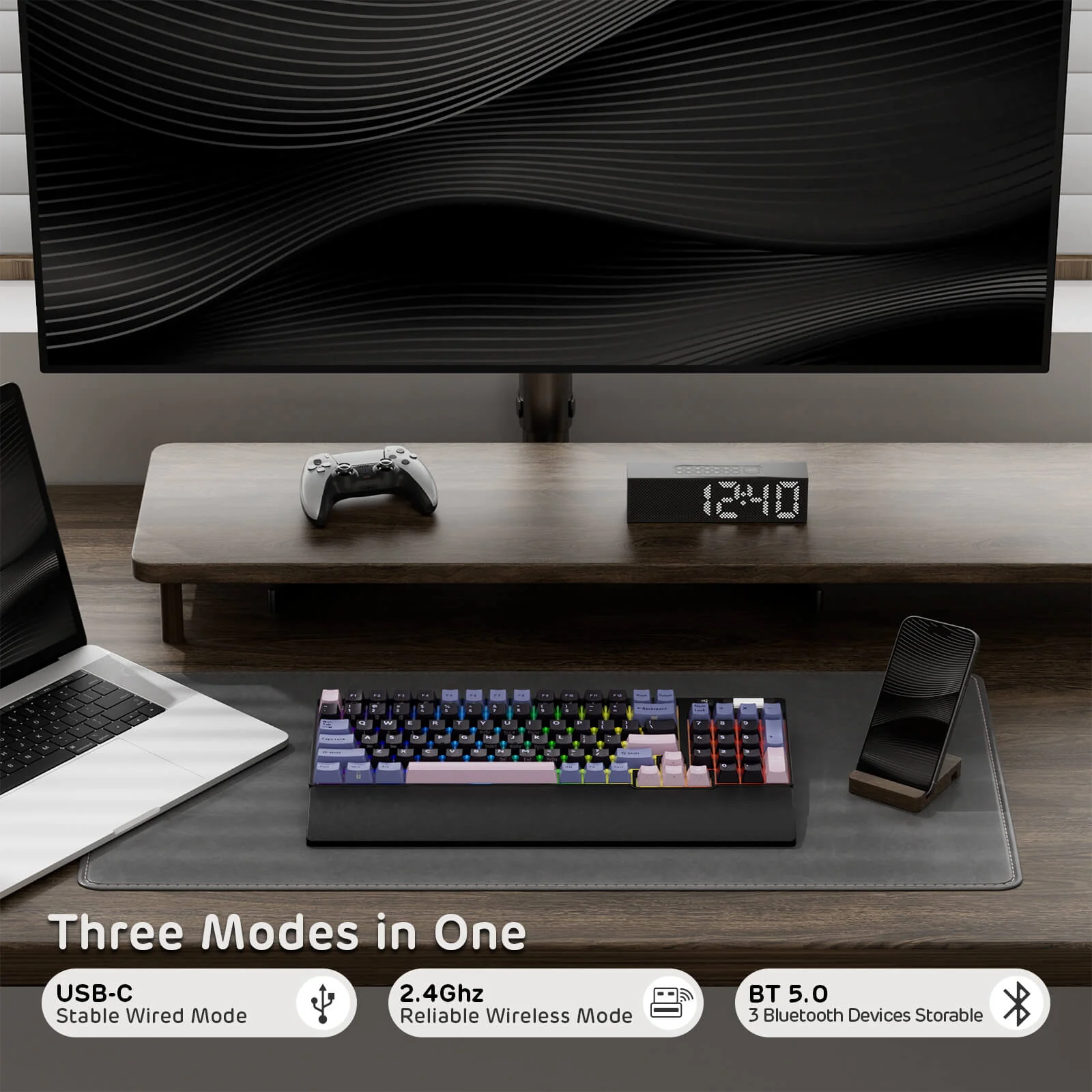 RK96 Wireless Hot-Swappable RGB Keyboard - Image 23