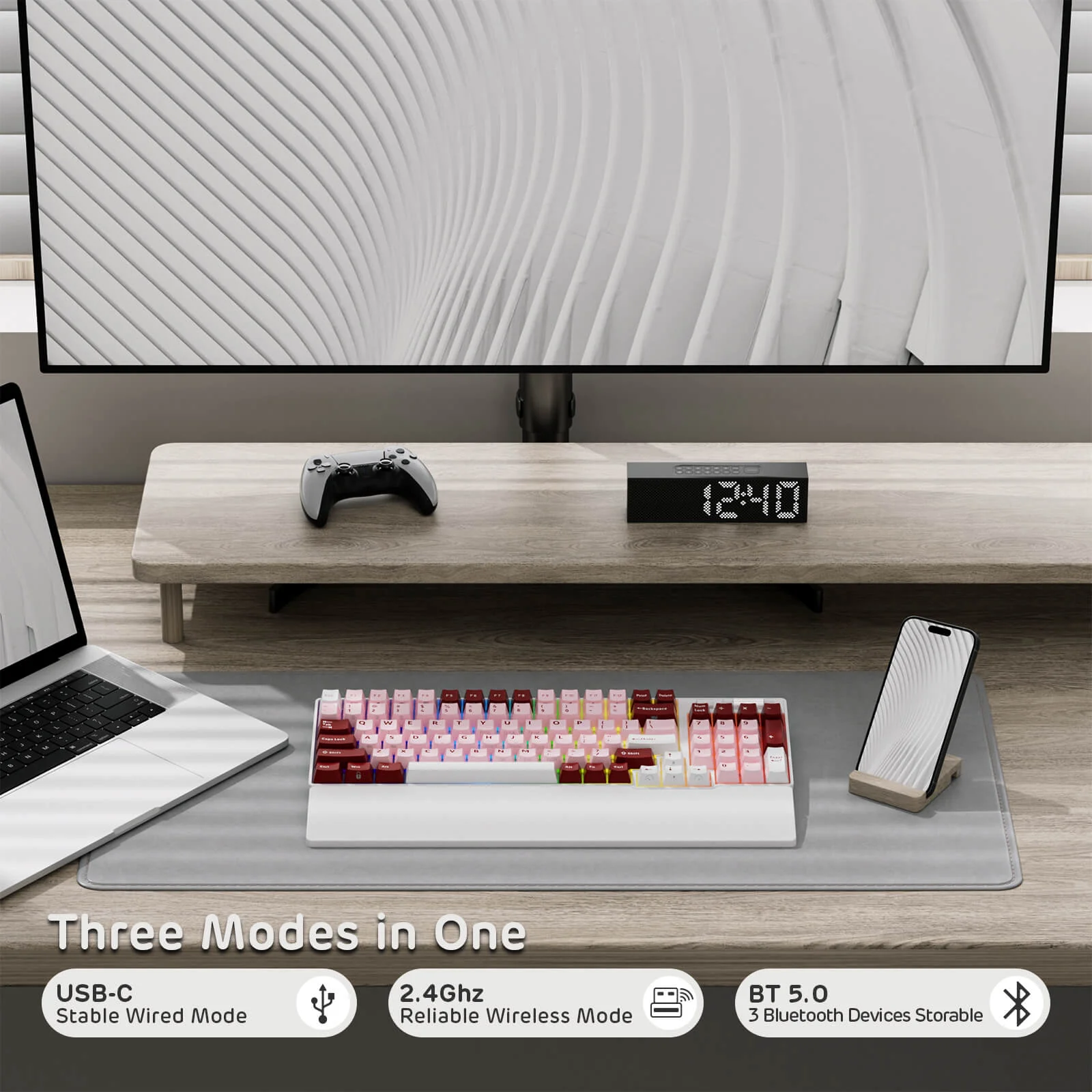 RK96 Wireless Hot-Swappable RGB Keyboard - Image 27