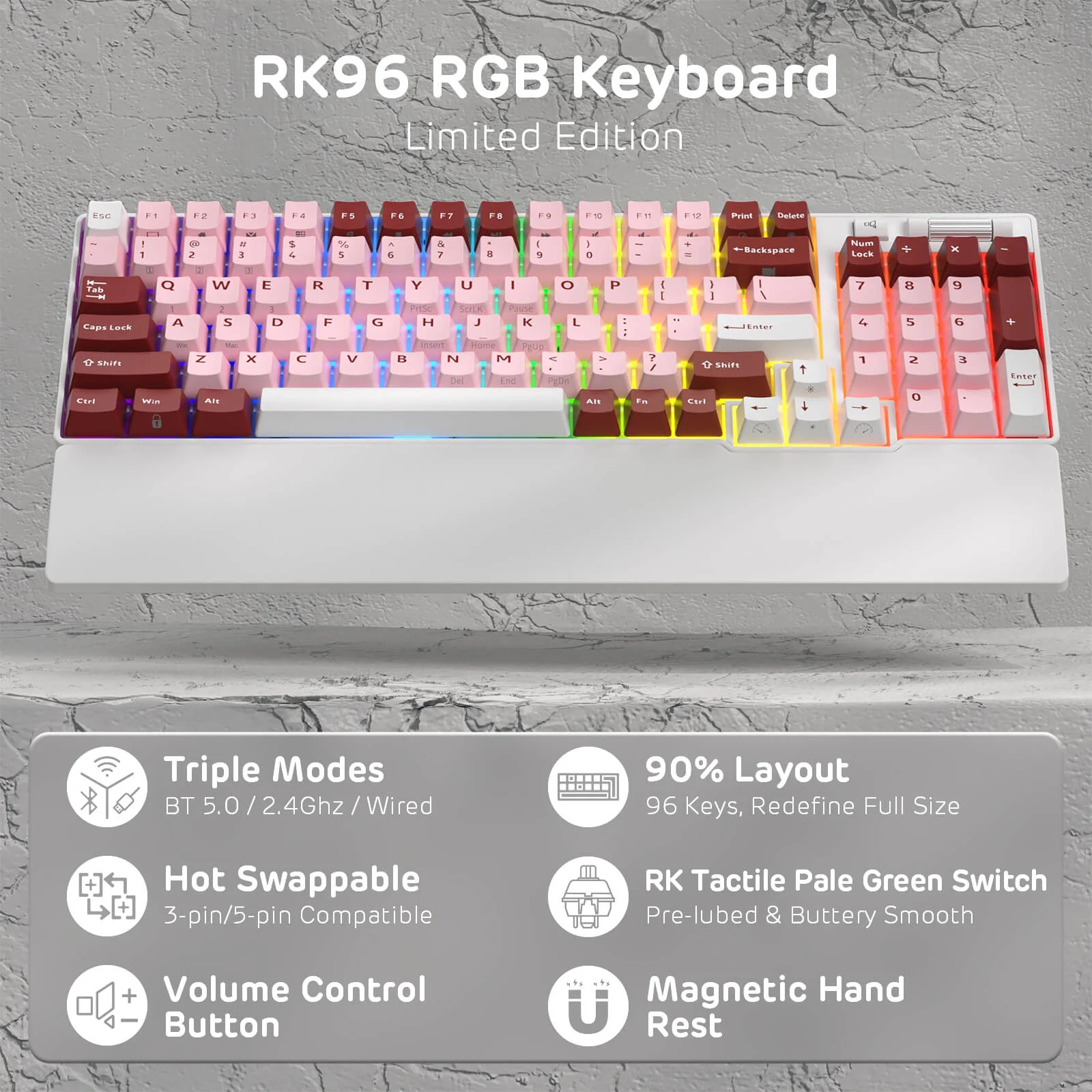 RK96 Wireless Hot-Swappable RGB Keyboard - Image 31