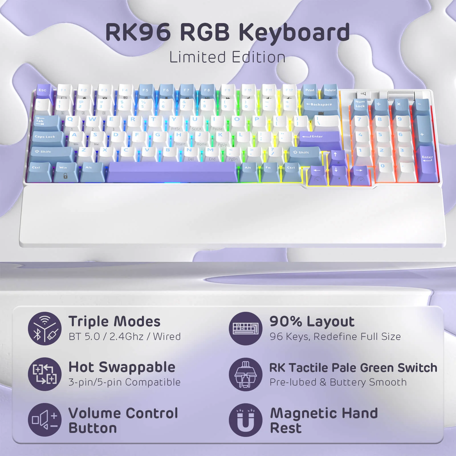 RK96 Wireless Hot-Swappable RGB Keyboard - Image 35