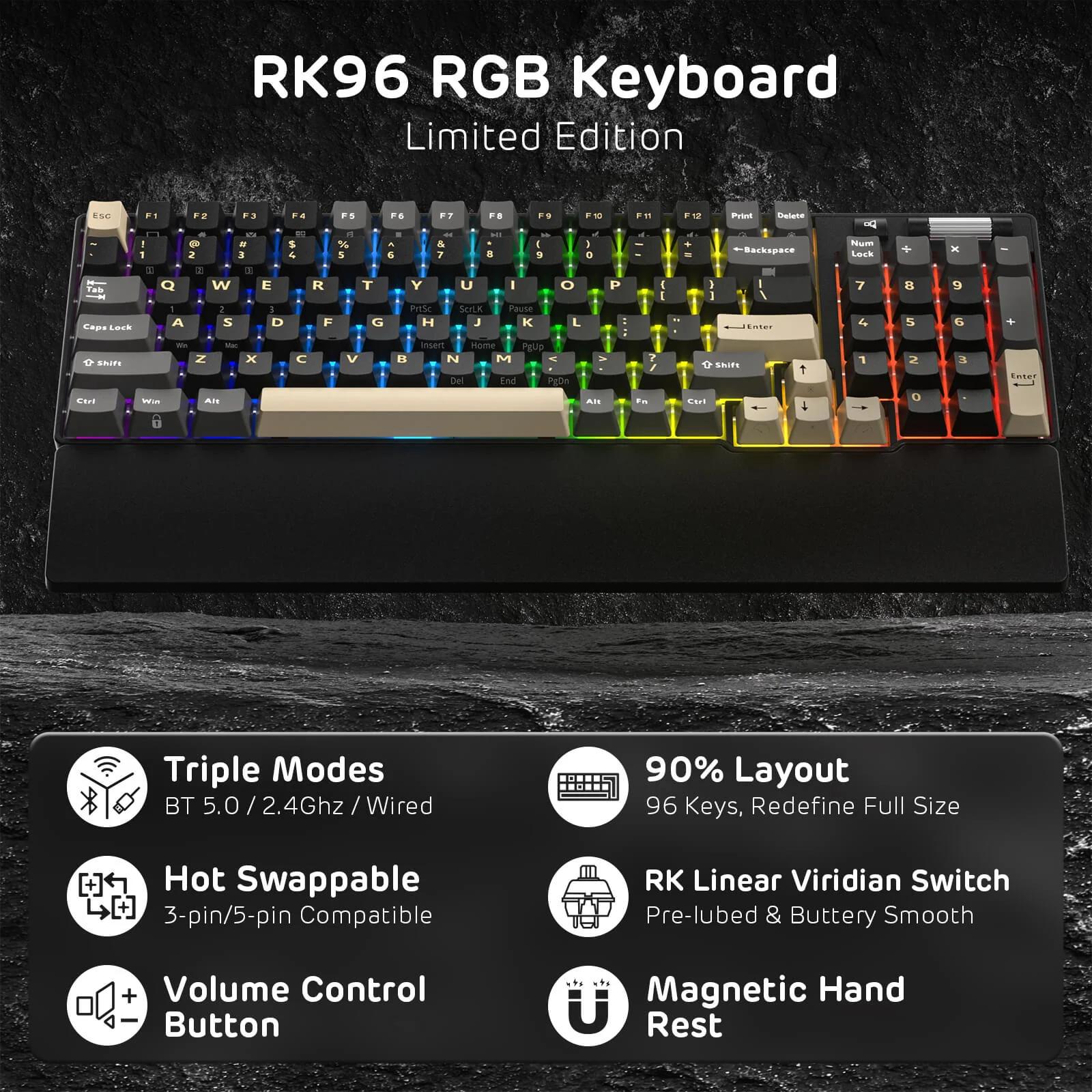 RK96 Wireless Hot-Swappable RGB Keyboard - Image 36