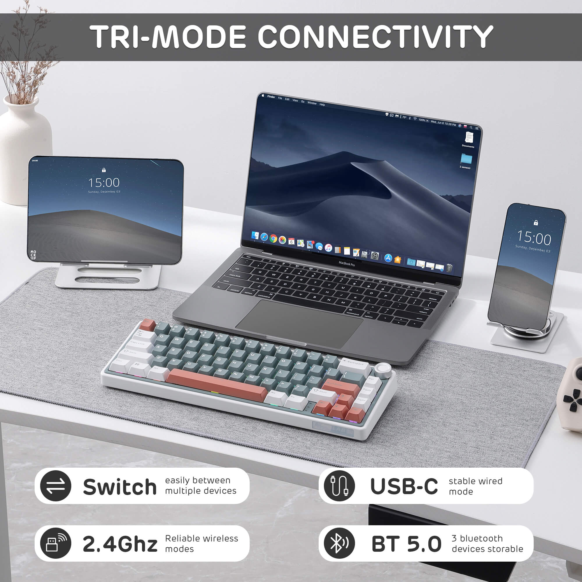 R65 65% Wireless Gaming Keyboard (Open-Box) - Image 3