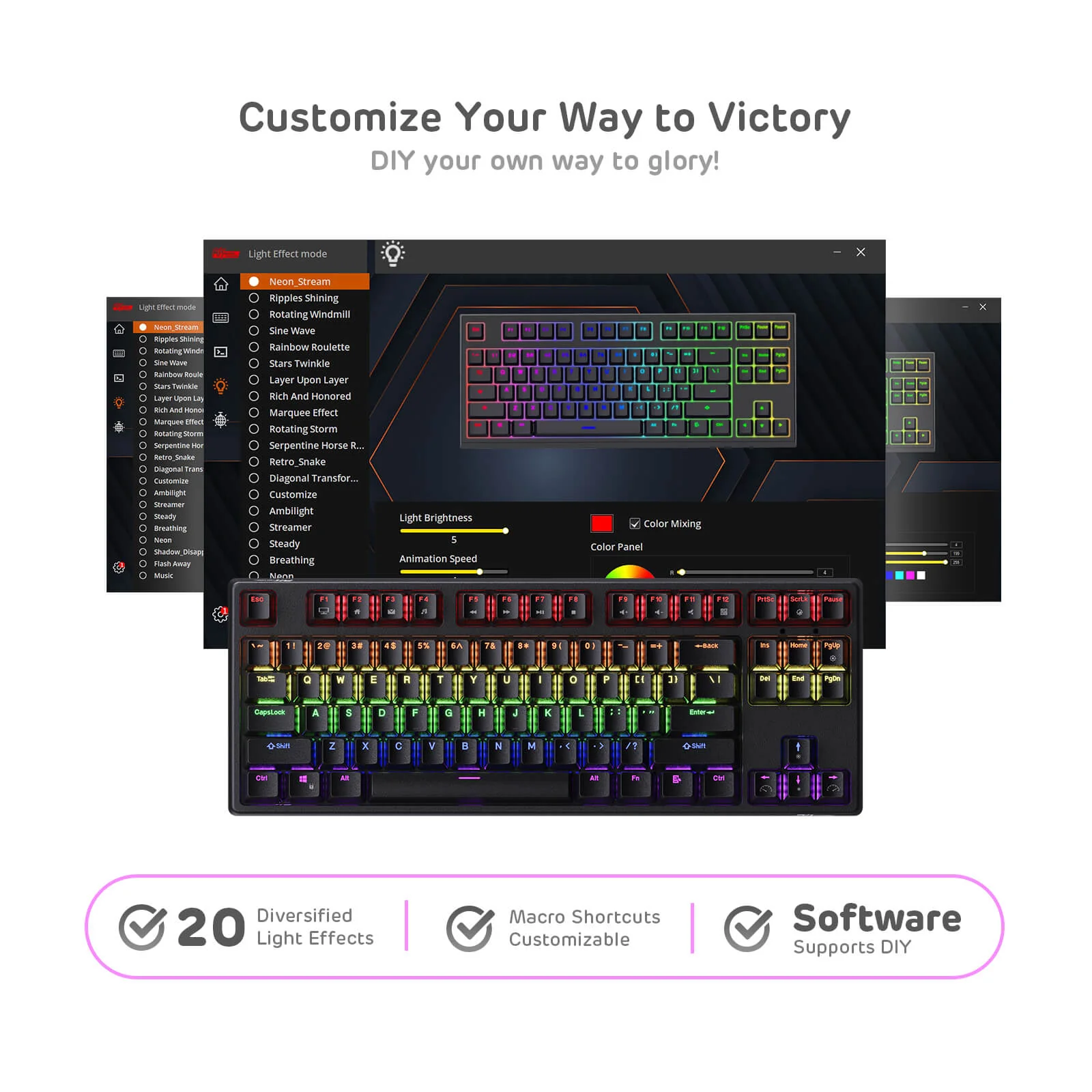 RK Sink87G RK87 Wireless TKL Mechanical Keyboard - Image 10