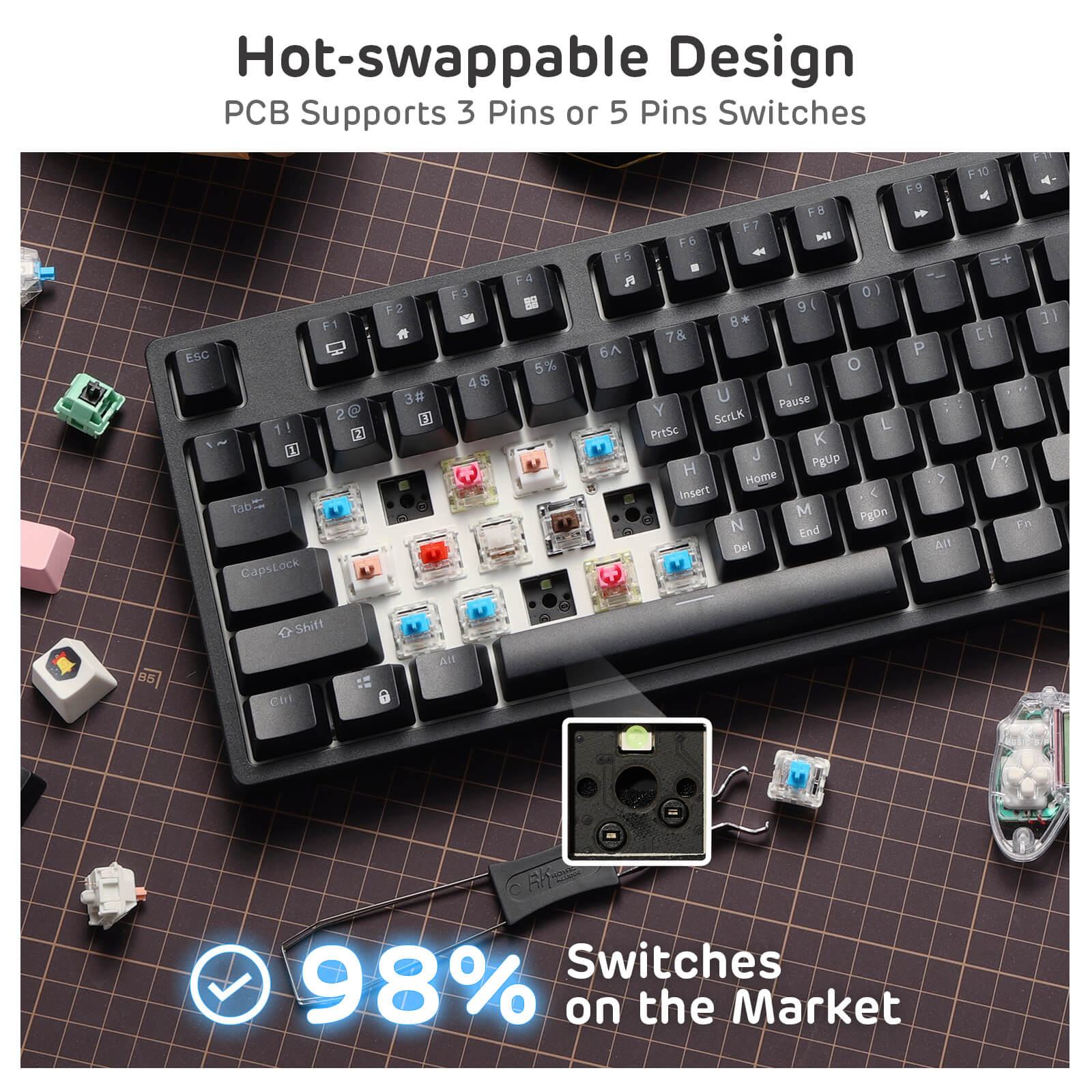 RK89 85% Wireless Mechanical Keyboard - Image 5