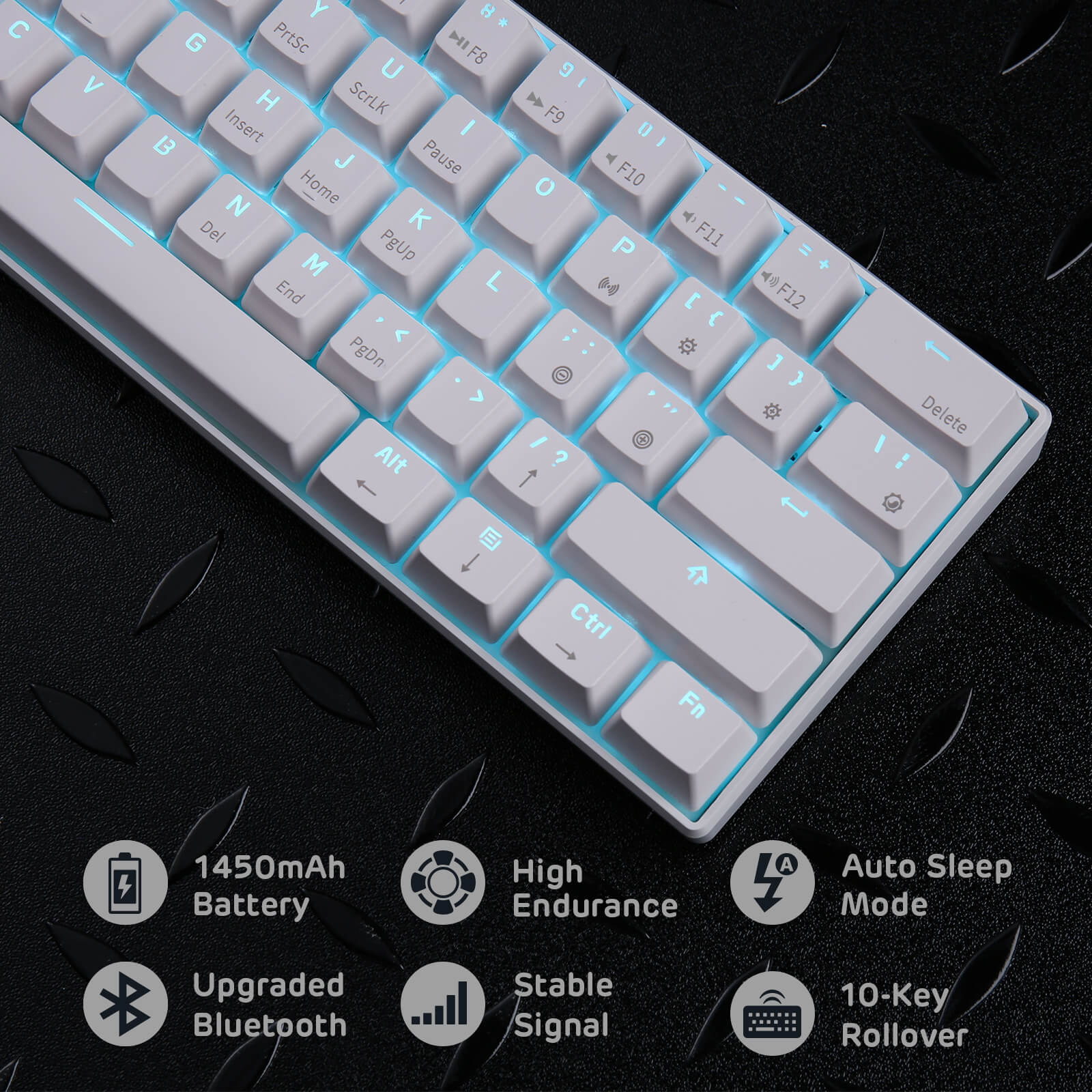 RK61 60% Wireless Mechanical Keyboard (Single Color Backlit) - Image 8