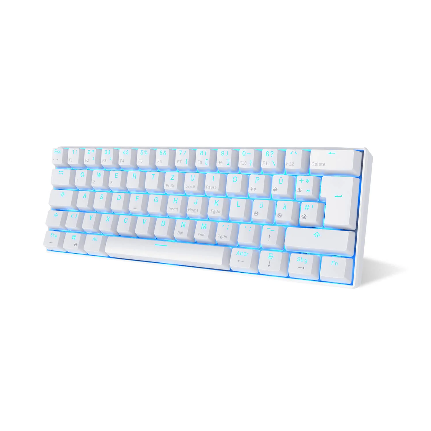 RK61-DE 60% QWERTZ Mechanische Tastatur (Einfarbig hintergrundbeleuchtet) - Image 13