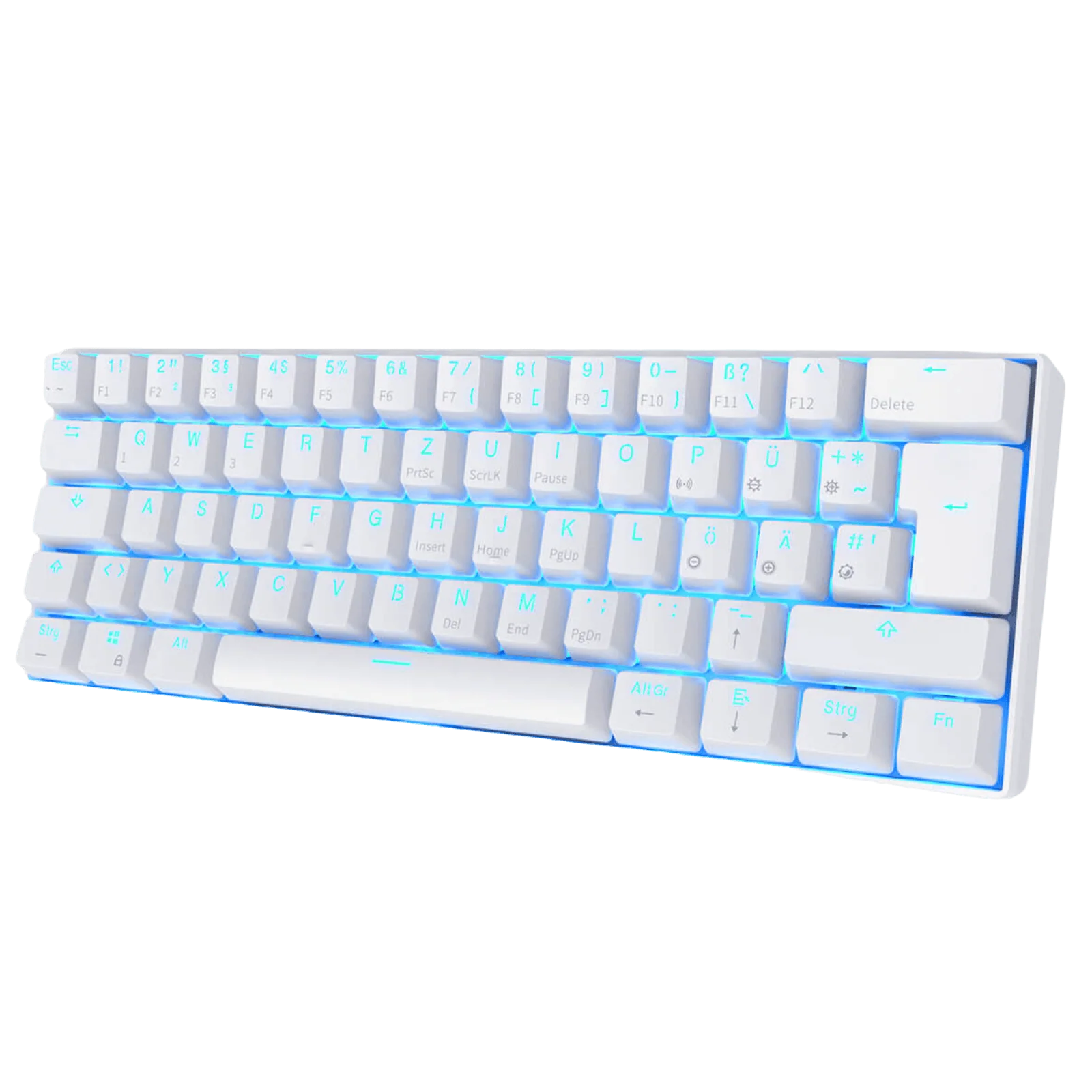 RK61-DE 60% QWERTZ Mechanische Tastatur (Einfarbig hintergrundbeleuchtet) - Image 3