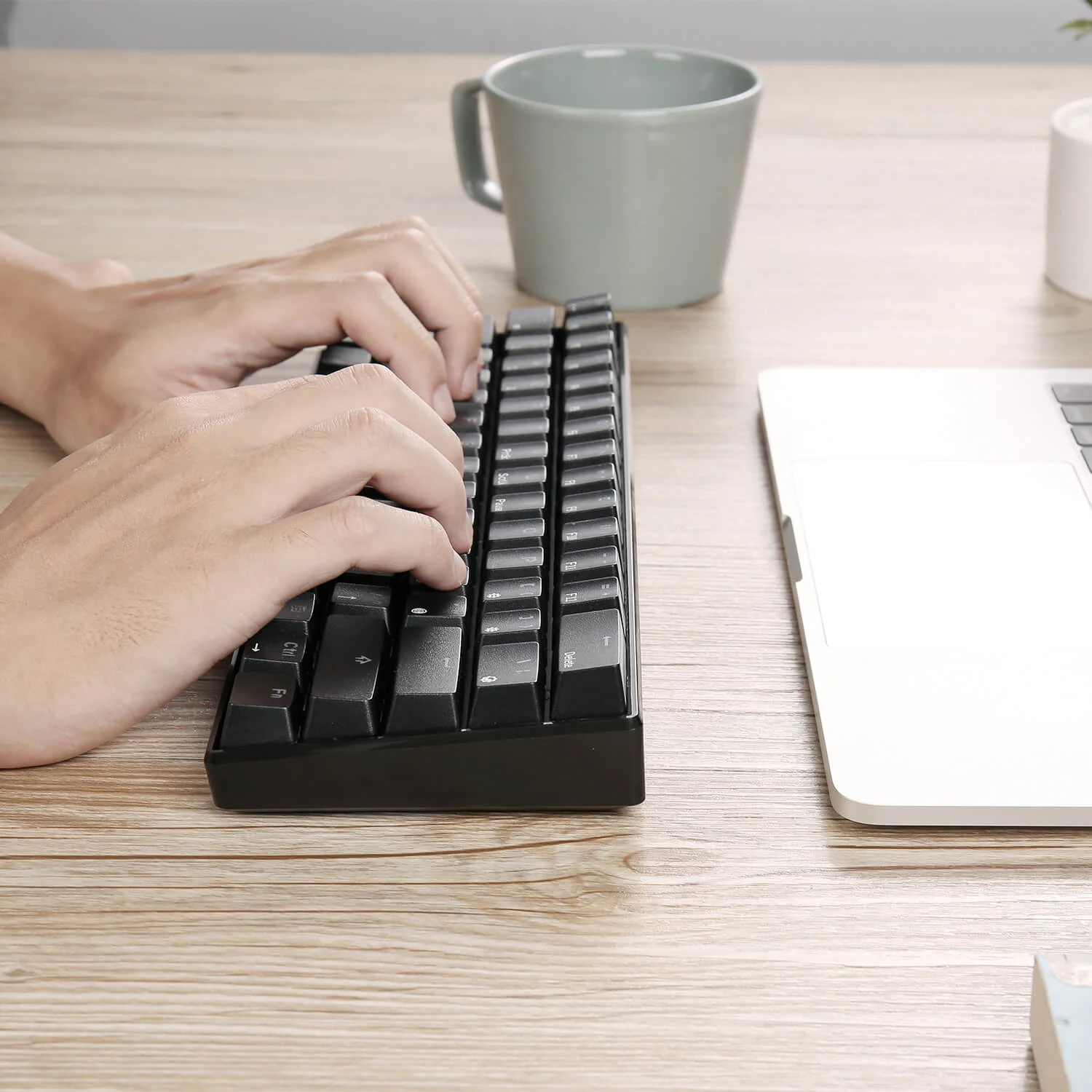 RK61 60% Dual Mode Wireless Mechanical Gaming Keyboard, Black -  Brown Switch (Open-Box) - Image 8