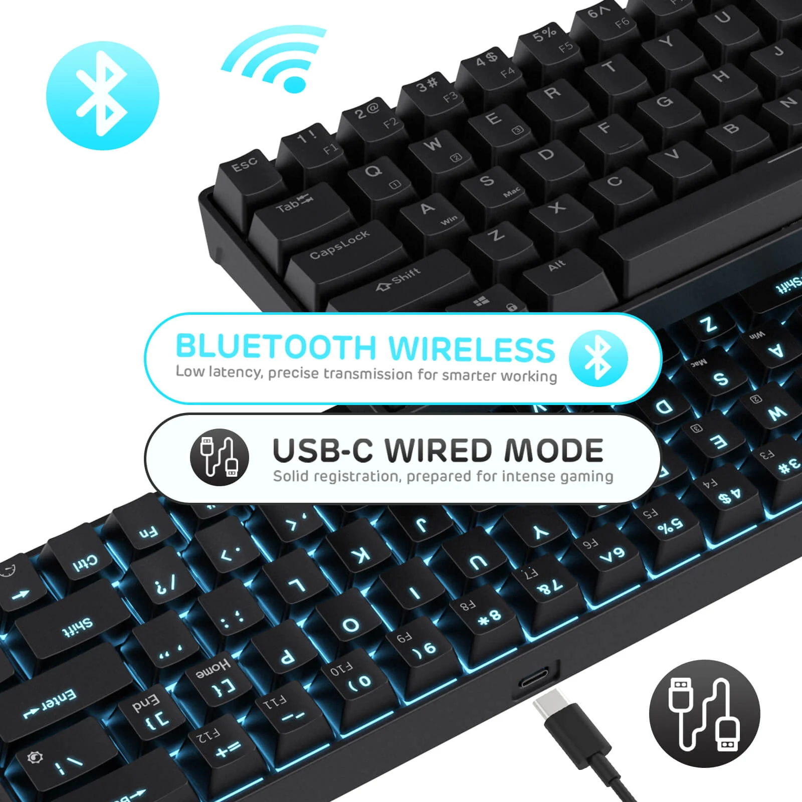 RK68 65% Wireless Mechanical Keyboard (Open-Box) - Image 14