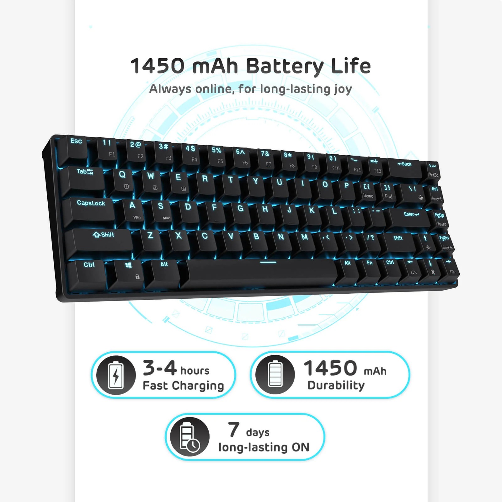 RK68 65% Wireless Mechanical Keyboard (Open-Box) - Image 15