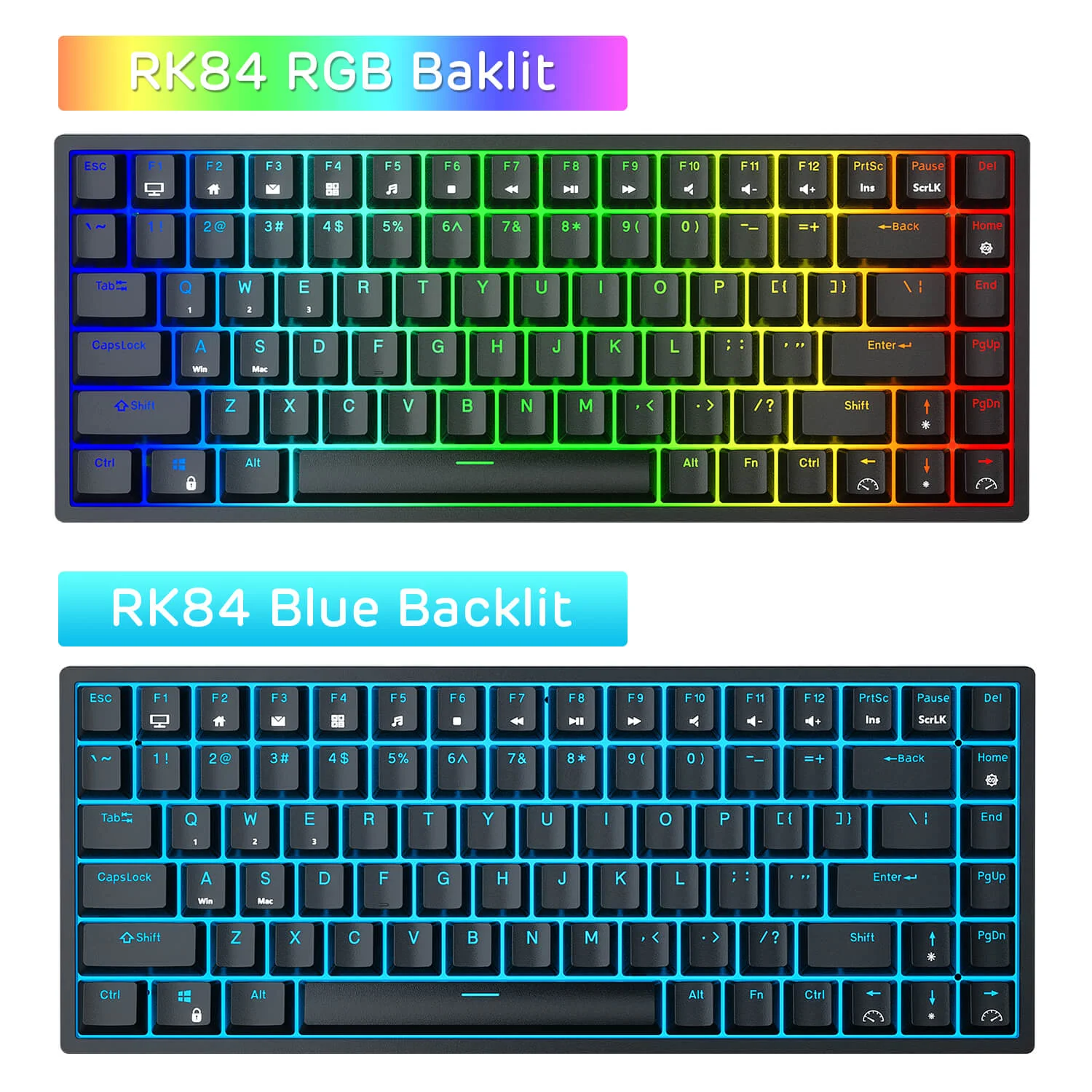 RK84 75% Wireless Mechanical Keyboard, Blue Backlit - Image 17