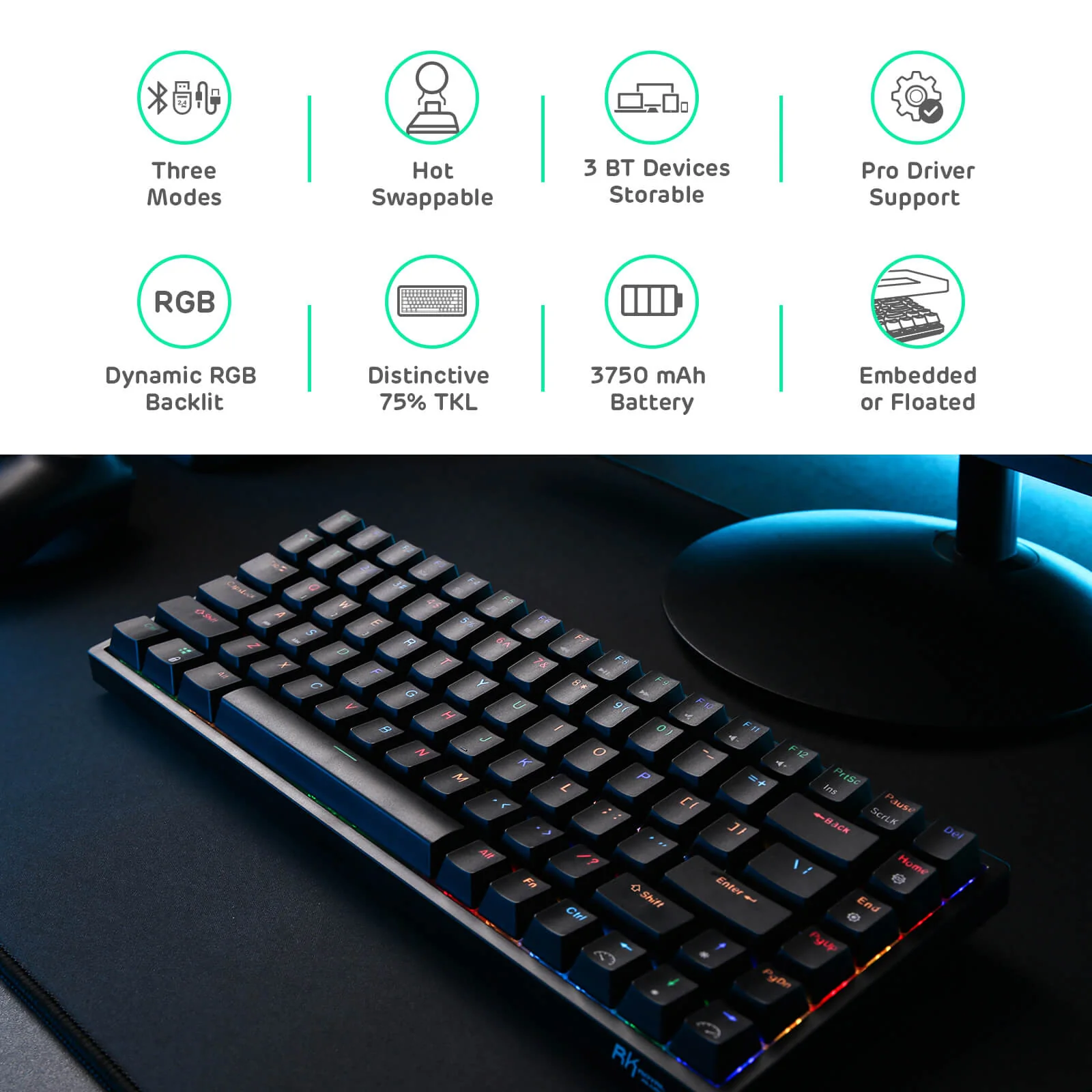 RK84 75% Wireless Mechanical Keyboard - Image 21