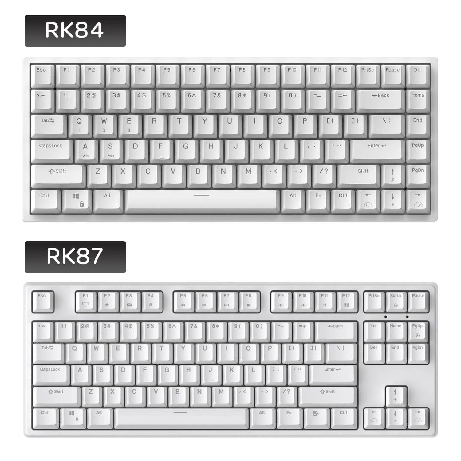 RK84 75% Wireless Mechanical Keyboard, Blue Backlit (Open-Box) - Image 6