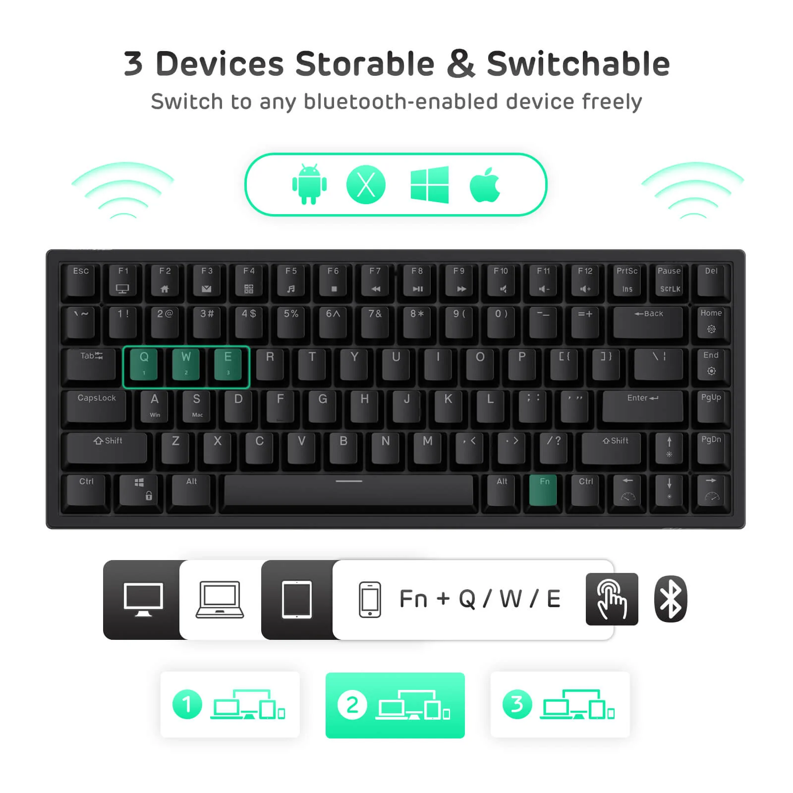 RK84 75% Wireless Mechanical Keyboard (Open-Box) - Image 7