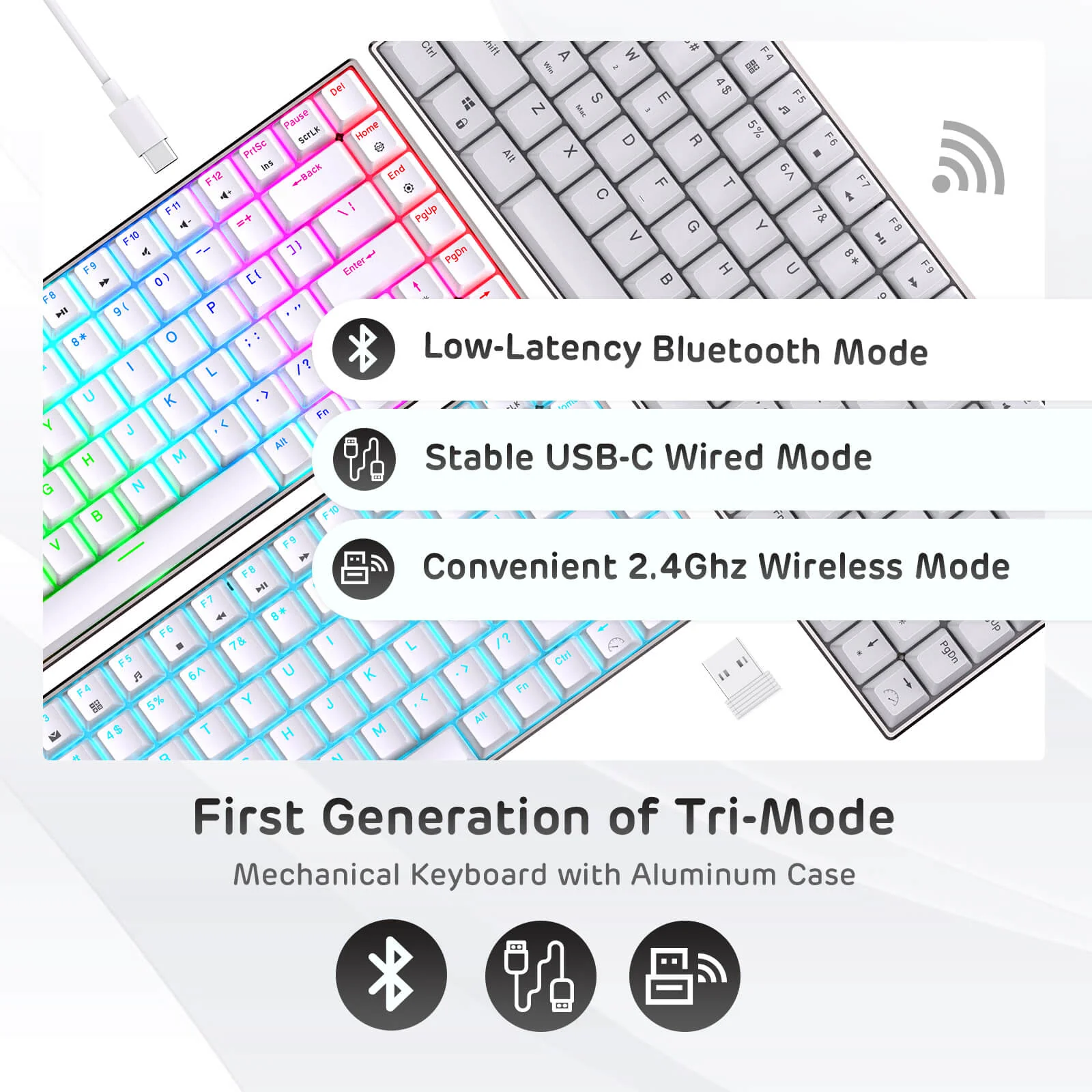 RK84 Pro 75% Wireless Mechanical Keyboard (Open-Box) - Image 7