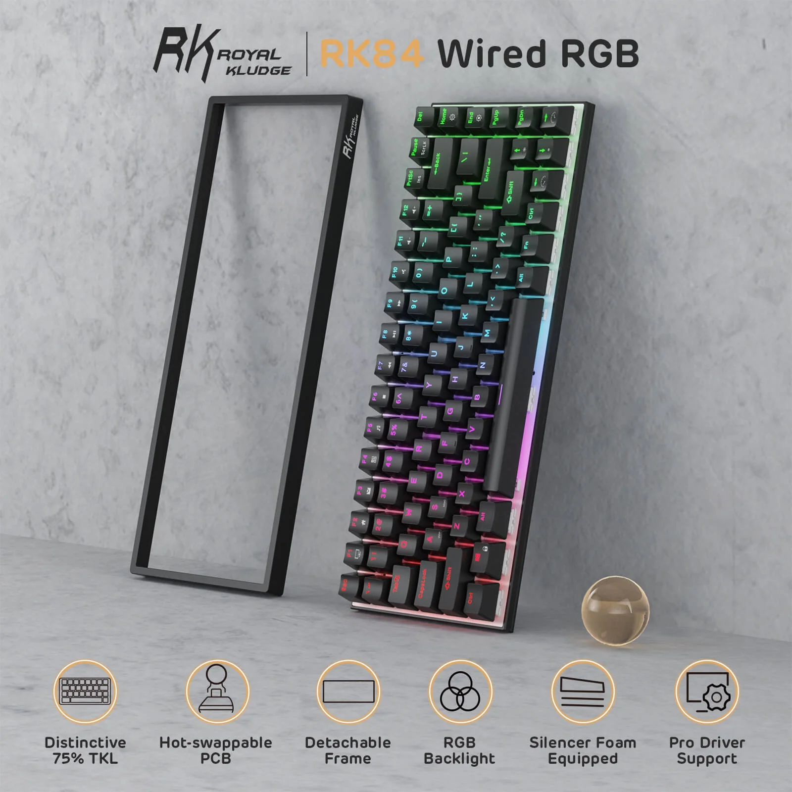 RK84 75% Wired Mechanical Keyboard - Image 4