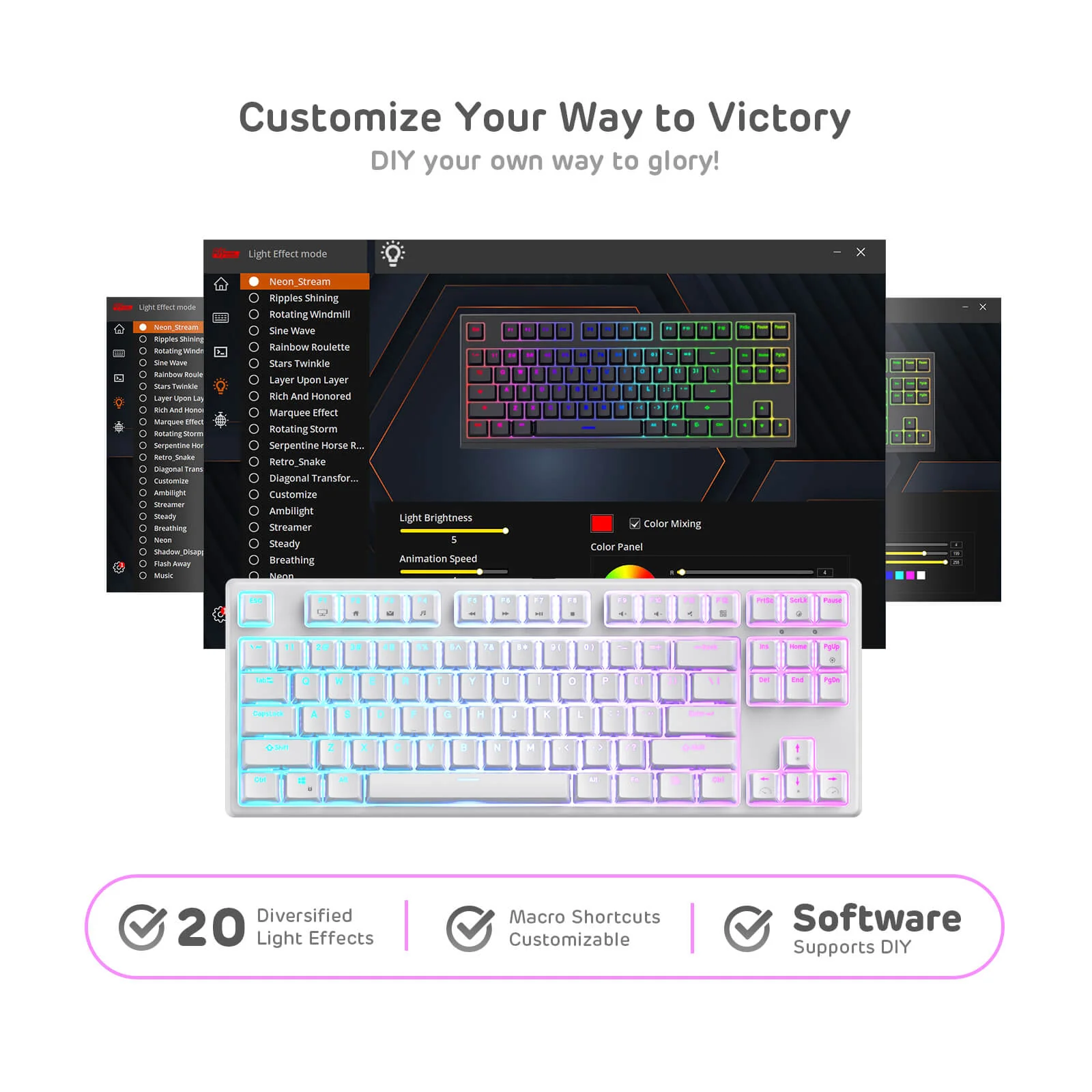 RK87 Wireless TKL Mechanical Keyboard, Brown Switch (Open-Box) - Image 5