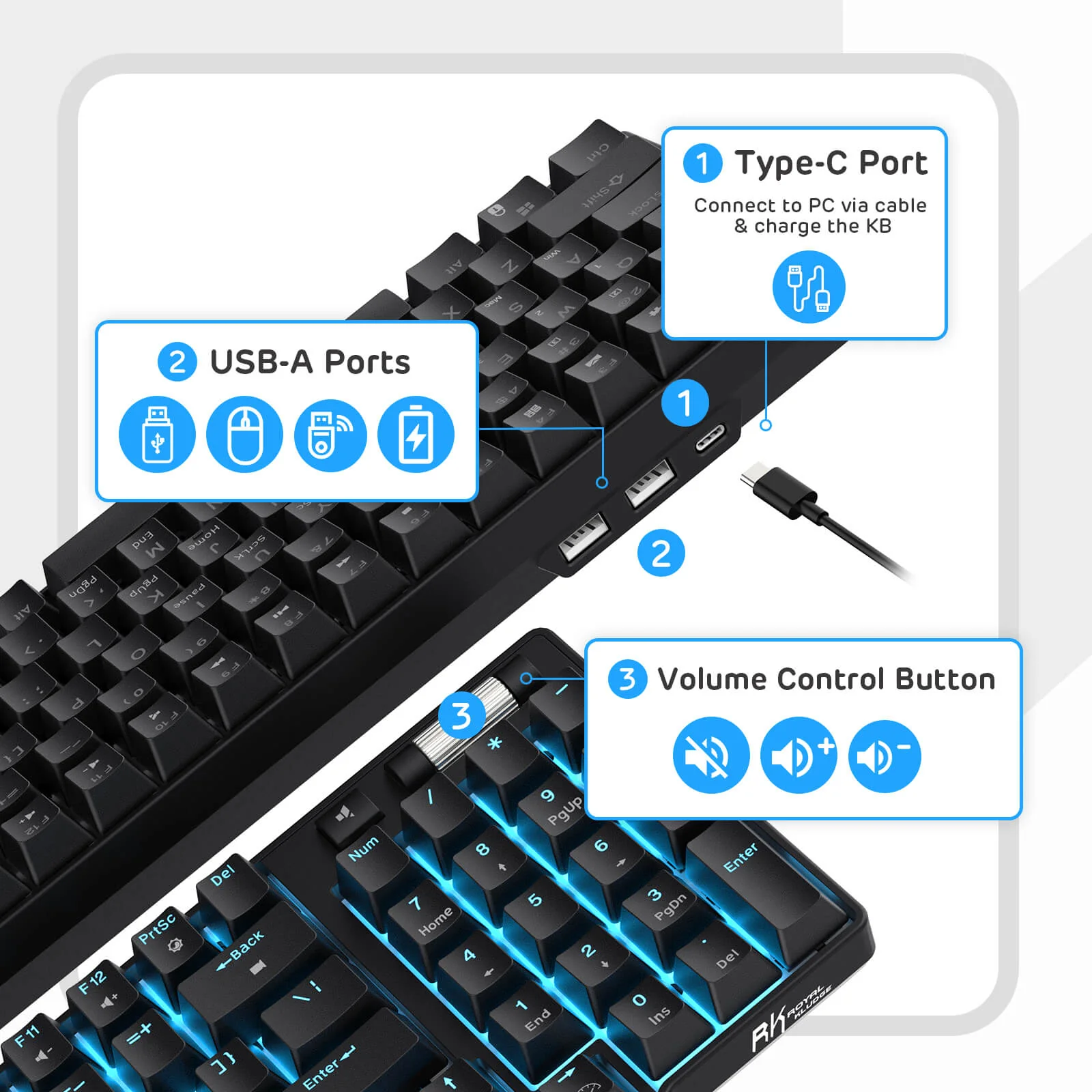(Open-Box) RK96 96% Wireless Mechanical Keyboard - Image 9
