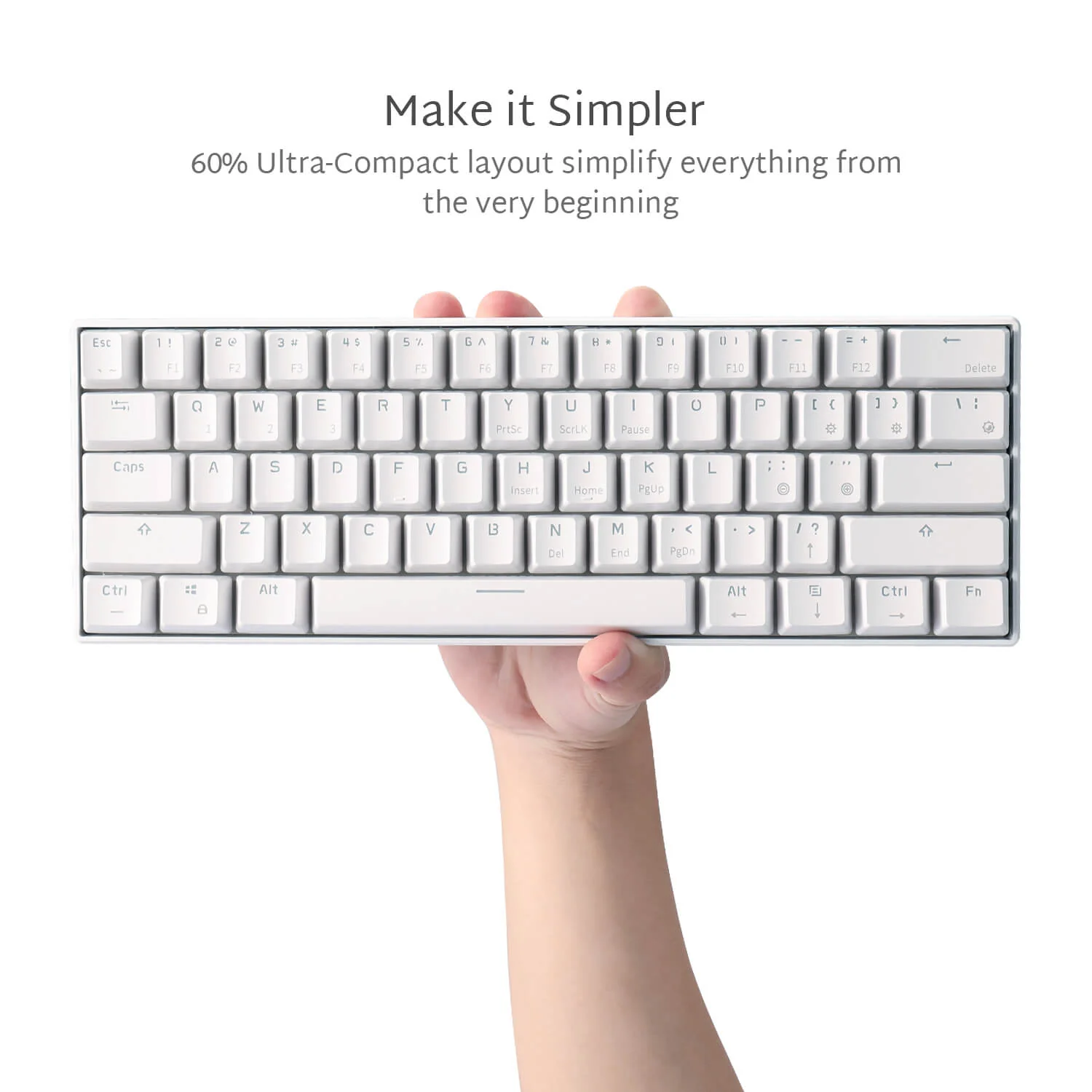 RK61 60% Dual Mode Wireless Mechanical Gaming Keyboard - Red Switch - Image 4