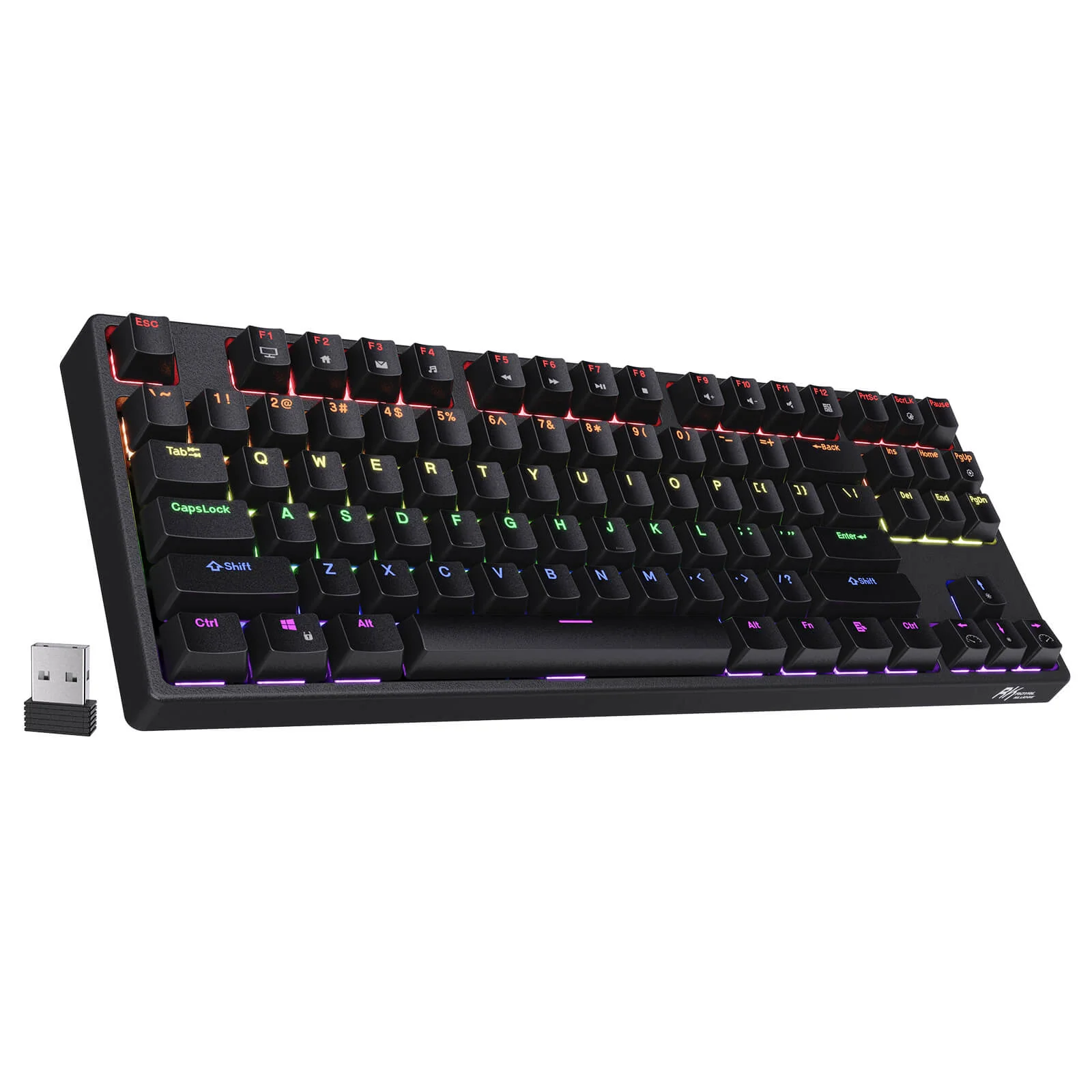 ROYAL KLUDGE Sink87G 87 Keys RGB 2.4G Wireless TKL Mechanical Gaming Keyboard - Black Tactile Brown Switches (Open-Box) - Image 3